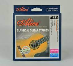Juego de Cuerdas Alice Guitarra Clásica Nylon Plata Tensión Normal