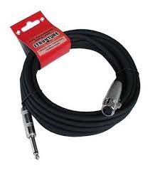 Cable P/microfono 6.10mt Xlr-plug 1/4 Mono Strukture Smchz20