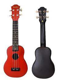 Ukulele Soprano Linden/abs Color Rojo con Funda Copacabana