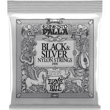 Encordadura Ernie Ball Ernesto Palla Nylon Negro Guitarra Clásica