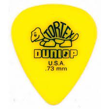 Paquetes de Puas Dunlop Tortex Std 0.73 Amarilla 418b.73