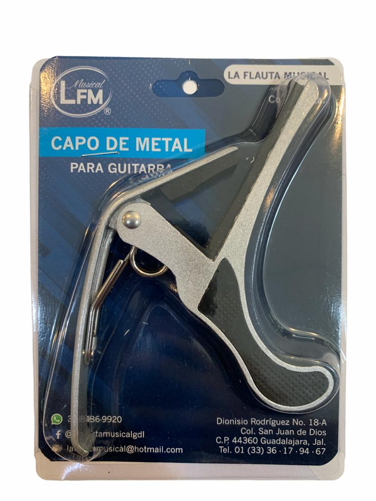 Capo de Metal Color Aluminio para Guitarra Lfm
