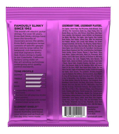 Encordadura Ernie Ball Guitarra Eléctrica Power Slinky Morada .011-.048 2220