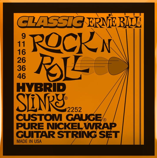 Encordadura Ernie Ball Classic Hybrid Slinky Guitarra Eléctrica