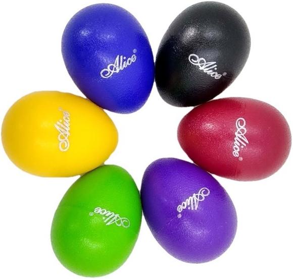 Huevos de Percusion Plastico Rojo (par) Alice