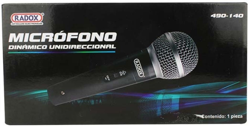 Micrófono Dinámico Unidireccional Radox Mod: