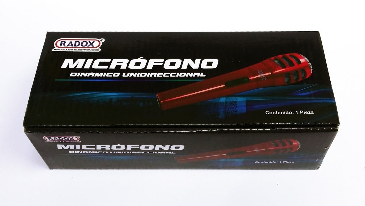 Microfono Dinamico Unidireccional Marca Radox Mod:490-225