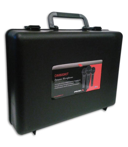 Microfonos Dinamicos Marca Proel Mod: Dm800kit