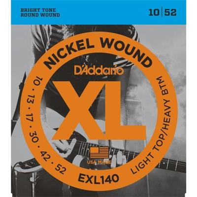 Encordadura D'Addario Guitarra Eléctrica EXL-140 .010-.052