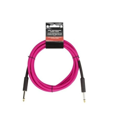 Cable P/inst Textil Rosa Neon 3.05mts 1/4"-1/4" Strukture