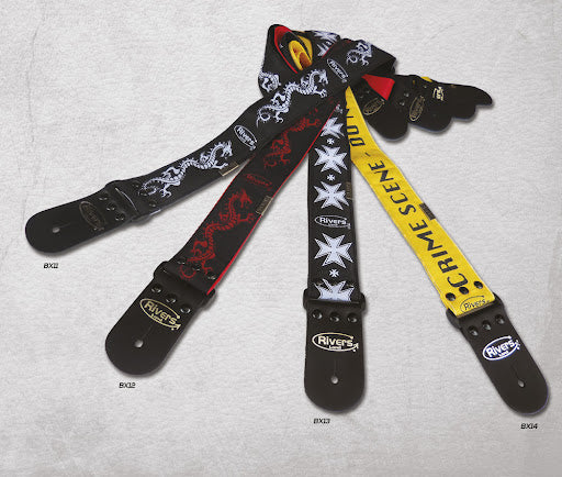 Correa de Guitarra Bordax BX14 Crime Scene Amarillo