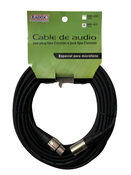 Cable para Microfono Xlr-xlr 15 M Plug Cromado